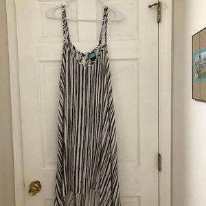 Striped Beach Cover Up Dress
